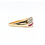 Ring .25ctw Round Diamonds Lab Rubies 14ky Sz9 223100152