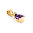 Pendant Purple Stone Dia Ac 14ky 218100027