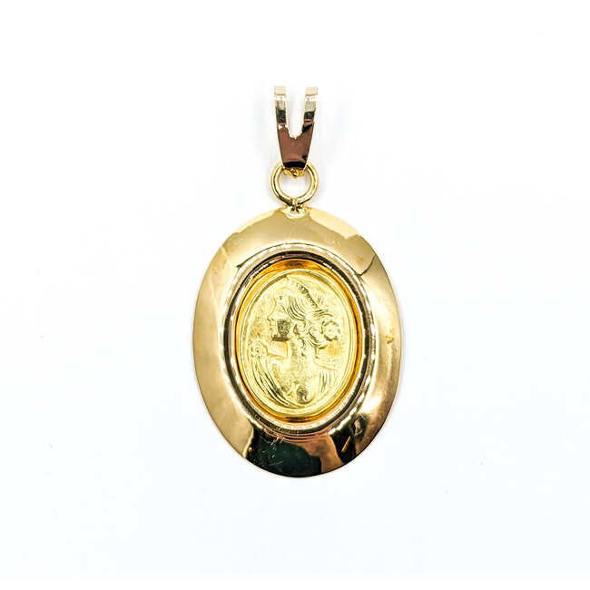 Pendant Cameo 18ky 40x21mm 223110023