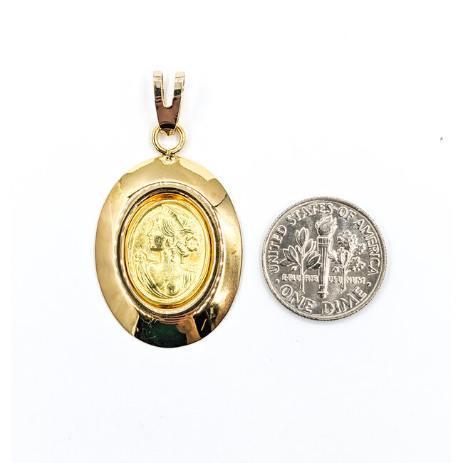 Pendant Cameo 18ky 40x21mm 223110023