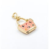  Pendant/Charm Pink Enamel Handbag 14ky 33x15.5mm 223110040