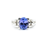  Ring .50ctw Round Diamonds 1.8ct Tanzanite 14kw Sz8.5 223110031