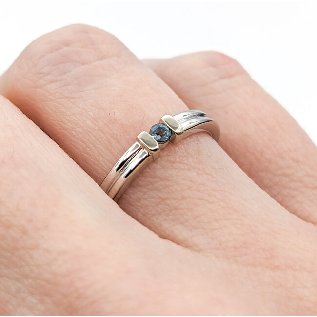 Ring Solitare 0.08 Brazilian Alexandrite 14kw Sz7 123110044