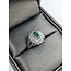 Ring .33ctw Round Diamonds .46ct Alexandrite Platinum Sz7.25 122020001