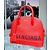Handbag Balenciaga Ville Calfskin Red 123110125