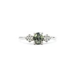  Ring .06ctw Diamonds .54ct Alexandrite 14kw Sz6.5 123110025