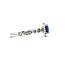 Ring .45ctw Diamonds 1.37ct Sapphire 950pt Sz7 123040055