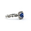 Ring .45ctw Diamonds 1.37ct Sapphire 950pt Sz7 123040055