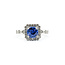 Ring .45ctw Diamonds 1.37ct Sapphire 950pt Sz7 123040055