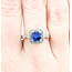 Ring .45ctw Diamonds 1.37ct Sapphire 950pt Sz7 123040055