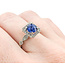 Ring .45ctw Diamonds 1.37ct Sapphire 950pt Sz7 123040055