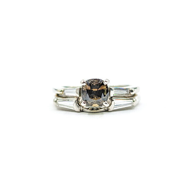 Ring .33ctw Diamonds .83ct Alexandrite 950pt Sz6.5 123110030