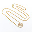Necklace Hamsa .20ctw Diamonds .02ct Ruby 14ky 15.5-17.5" 123110142