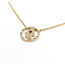 Necklace Hamsa .20ctw Diamonds .02ct Ruby 14ky 15.5-17.5" 123110142