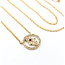 Necklace Hamsa .20ctw Diamonds .02ct Ruby 14ky 15.5-17.5" 123110142