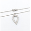 Necklace Tear Drop .46ctw Diamonds 14kw 18" 123110173
