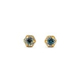  Earrings Stud .05ctw Diamonds 0.39ctw Brazilian Alexandrite 14ky 5.7x.5mm 123110053