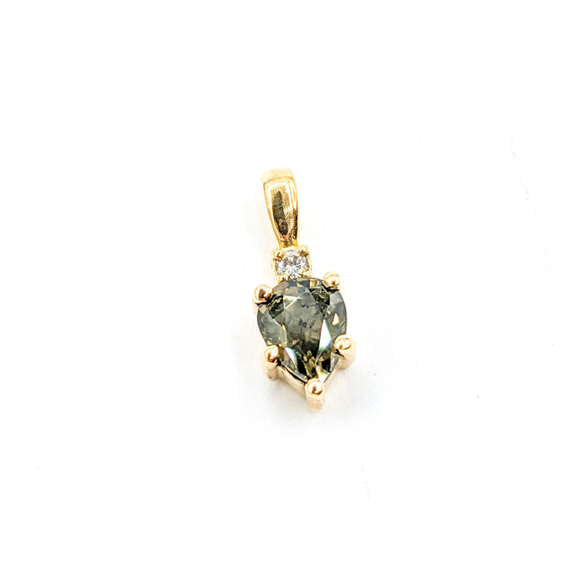 Pendant Drop .03ct Diamond .95ct Alexandrite GIA: 1246085158 18ky .6x.25" 123110120