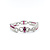 Bracelet 4.35ctw Diamonds 11.03ctw Ruby 14kw 7" 223120002