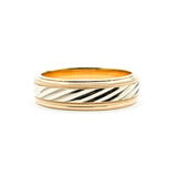  Ring Milgrain Stripe 6.9mm 14ky Sz12.75 123110080