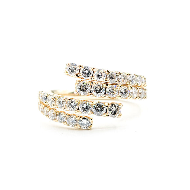 Ring 1.0ctw Round Diamonds 14ky Sz7.5 223110106
