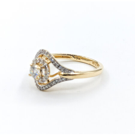 Ring .50ctw Diamonds 10ky Sz7 123110100
