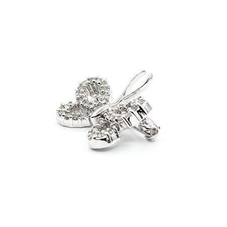 Brooch Butterfly .50ctw Round Diamonds 14kw 21x19mm 223110116