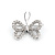 Brooch Butterfly .50ctw Round Diamonds 14kw 21x19mm 223110116