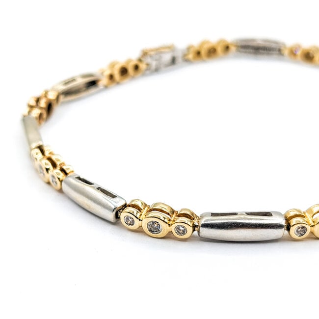 Bracelet .50ctw Round Diamonds 14ktt 8" 223110109