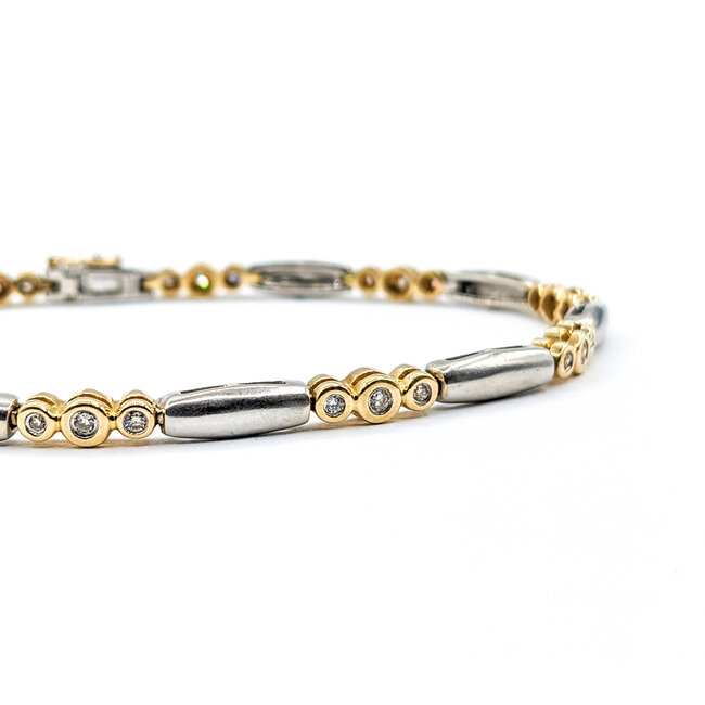 Bracelet .50ctw Round Diamonds 14ktt 8" 223110109
