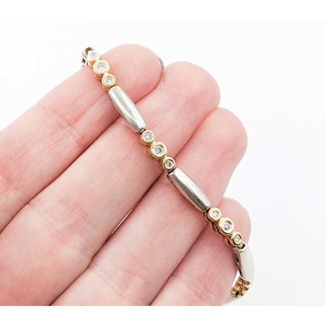 Bracelet .50ctw Round Diamonds 14ktt 8" 223110109