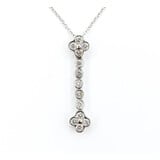  Pendant w/Chain .25ctw Round Diamonds 18kw 18" 223110111