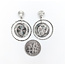 Earrings Dangle Discs 14kw 32x22mm 223110107