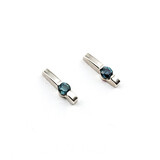  Earrings Stud 0.22ctw Brazilian Alexandrite 14kw .4x.1" 123110055