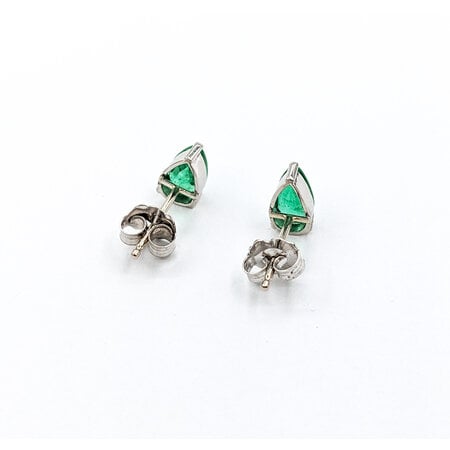 Earrings 1.50ctw Emerald 14kw 8.2x5.1 123110067