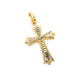  Pendant Cross 18ktt 33x18" 223110056