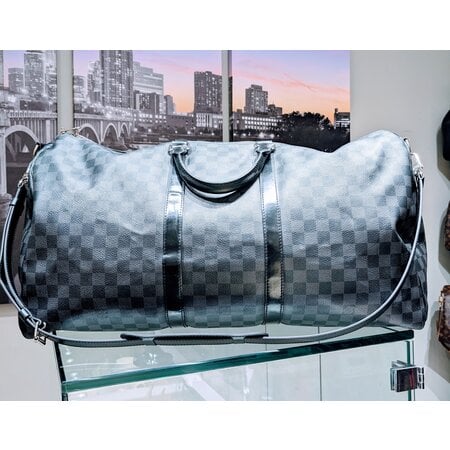 Handbag Louis Vuitton Keepall Bandouliere 55 Damier 123100082