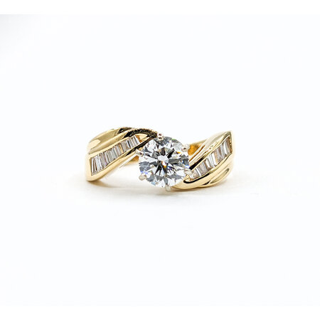 Ring 1.00ct Round Diamond .40ctw Diamonds 14ky Sz7 223120105
