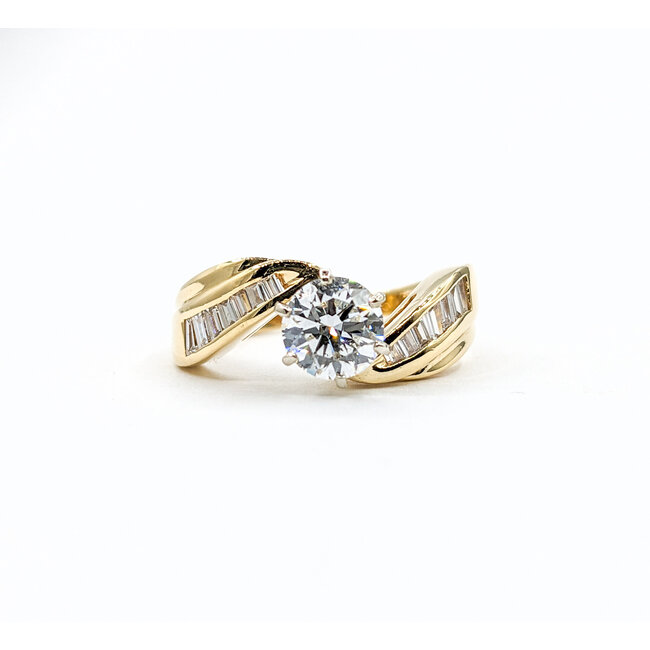 Ring 1.00ct Round Diamond .40ctw Diamonds 14ky Sz7 223120105