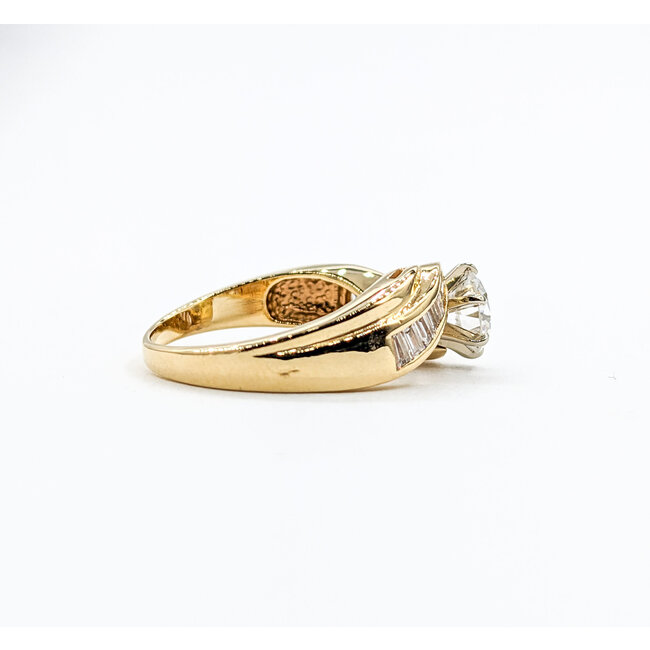 Ring 1.00ct Round Diamond .40ctw Diamonds 14ky Sz7 223120105