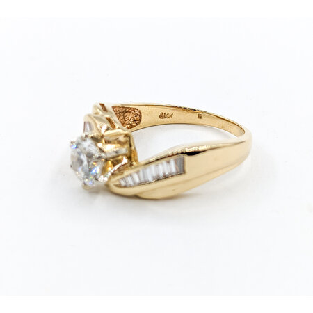 Ring 1.00ct Round Diamond .40ctw Diamonds 14ky Sz7 223120105