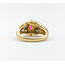 Ring .50ctw Round/Baguette Diamonds .30ct Ruby 14ky Sz7.25 223120116