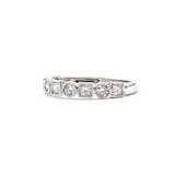  Ring .75ctw Round/Princess Diamonds 14kw Sz7 223110091