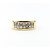 Ring 2 Row 1.50ctw Princess Diamonds 18ky Sz7.5 223120145