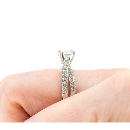 Ring GIA .72ct Princess Diamond .38ctw Diamonds 14kw Sz7 223120130