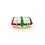 Pendant .02ctw Single Cut Diamonds .30ctw/Each Sapphire/Ruby/Emerald 14ky 20.5x15mm 223120125