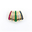 Pendant .02ctw Single Cut Diamonds .30ctw/Each Sapphire/Ruby/Emerald 14ky 20.5x15mm 223120125