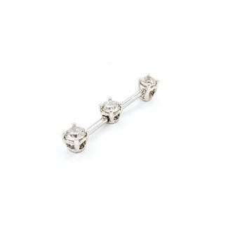 Pendant 3-Stone .50ctw Round Diamonds 14kw 33x26mm 223120172
