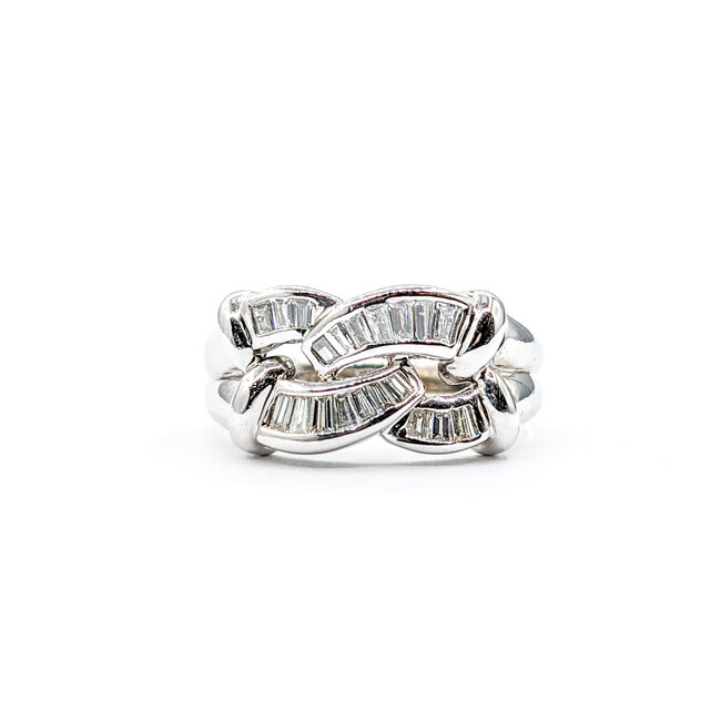 Ring .50ctw Baguette Diamonds 18kw Sz6 223120051