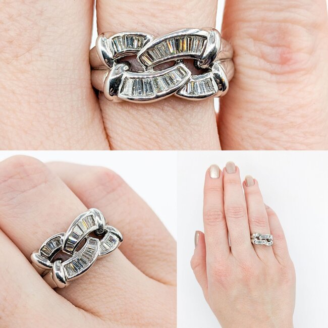 Ring .50ctw Baguette Diamonds 18kw Sz6 223120051